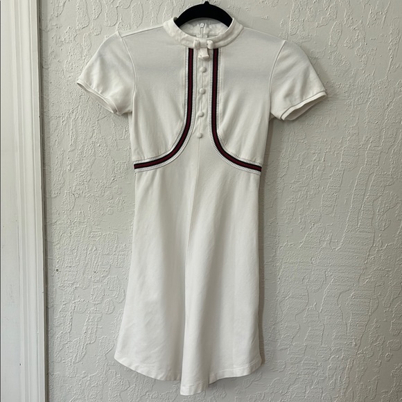 Gucci Kids White Dress with Red Accents - Picture 1 of 5
